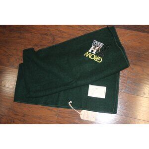 Woolrich Woolen Mills Green Wool/Nylon Throw Blanket 42x60 Made In USA NWT